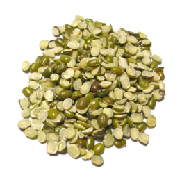 Split green mung beans