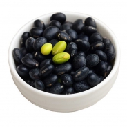 Large green black beans heart 